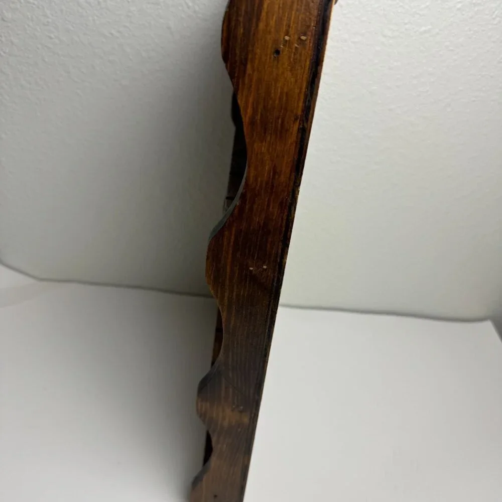 Vintage Wooden Shelf Display  for Mini Items  or 28 Spoon Collection